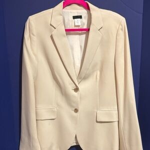 J. Crew Cream Single-Breasted Women's Blazer